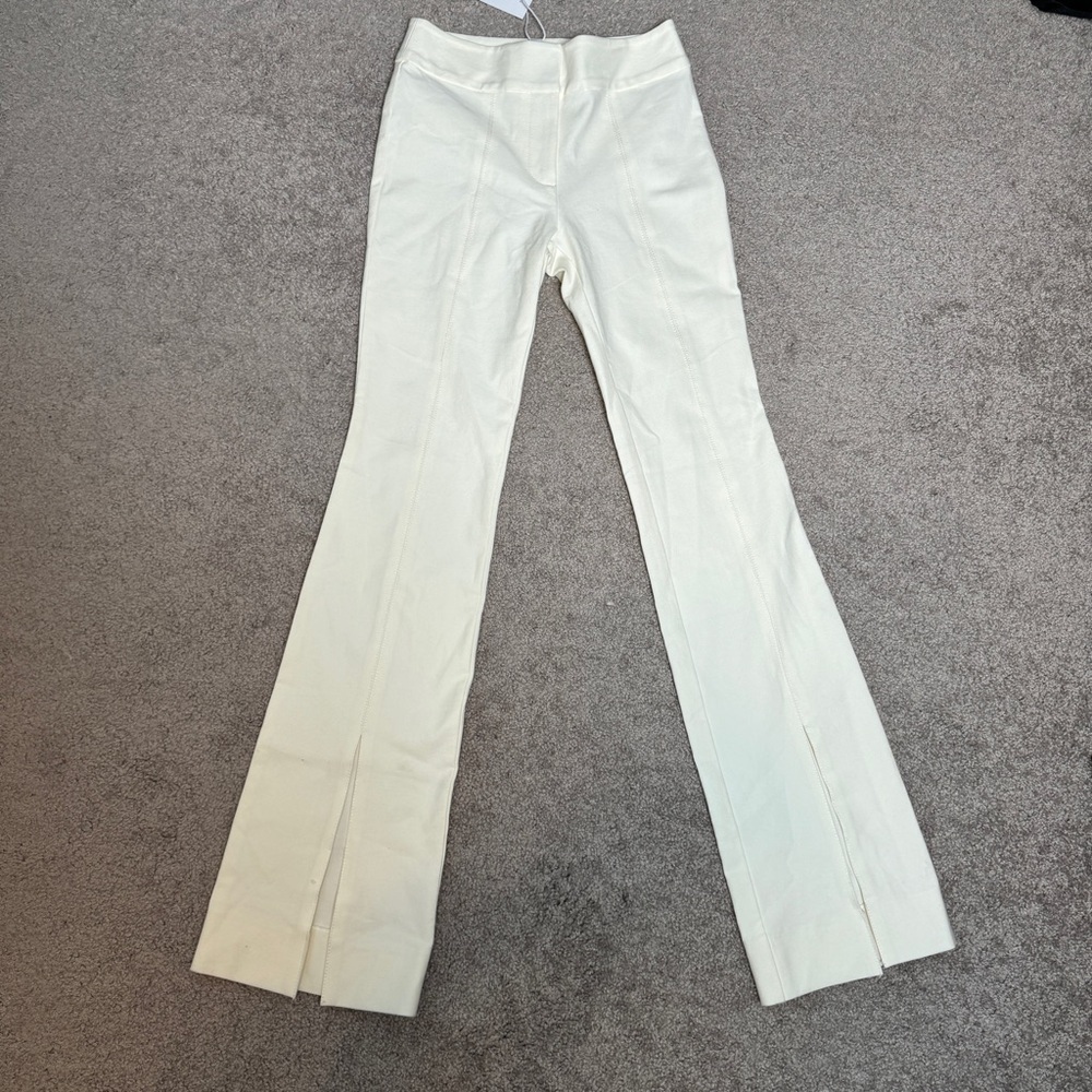 10 Crosby Derek Lam Maeve Front Slit Trouser In‎ Soft White TC00117ACR - Picture 3 of 13